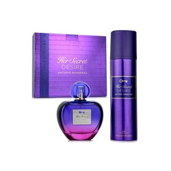 Set Her Secret Desire de Antonio Banderas edt 80 ml para Dama