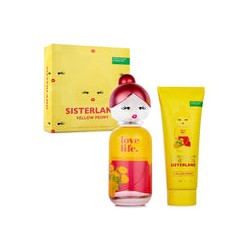 Set Sisterland Yellow Peony de Benetton edt 80 ml para Dama